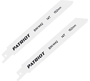 Полотно пильное для сабельной пилы, по металлу Patriot 152*19*0.92мм*14T, 2 штуки