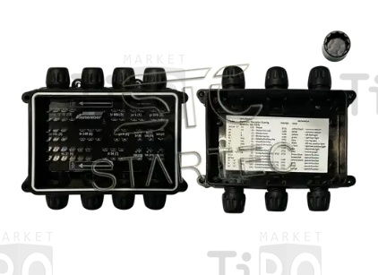 Коробка распределительная электропроводки малая 4x4 вывода, INF.10.904