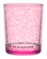 Набор стаканов "Лиана" 6 штук, 300мл гравировка, розовый