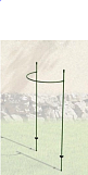 Кустодержатель "Пионер-101" металлический, высота 1,2м, диаметр 0,5м