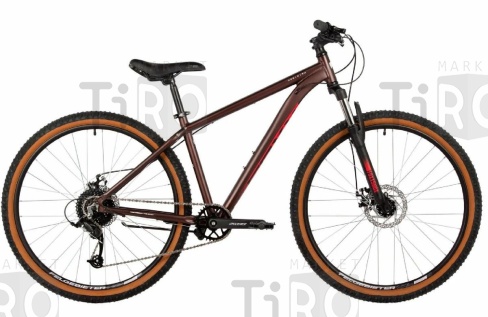 Велосипед Foxx Meridian 27.5" коричневый, алюминий, размер 16