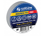 Изолента Safeline 15/10 серо-стальная