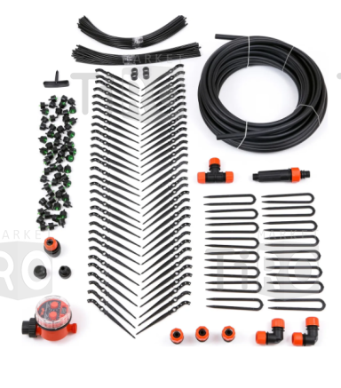 Капельный полив ЖУК 8198-00 комплект на 60 растений, от водопровода, с таймером