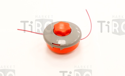 Катушка для бензо- и электротриммера с леской "круглая" D3мм, ударопрочный пластик, оранжевая