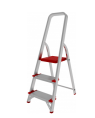 Стремянка алюминиевая Новая Высота 3 ступени высота до рабочей площадки 580мм, max. 150кг
