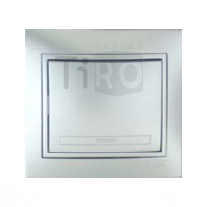 Выключатель Lezard Mira 1СП, 701-1010-100 металл серый со вставкой