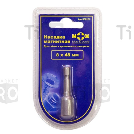 Насадка магнитная для кровельных саморезов Nox, 8*48мм
