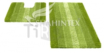 Коврик Shahintex Multimakaron набор 60*90+60*50 цвет зелёный