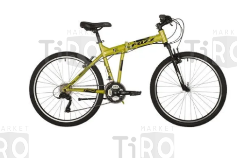 Велосипед Foxx 26" Zing H1, 145991, зеленый, сталь, размер 18"