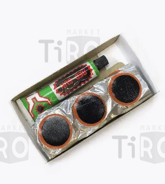 Аптечка Trix 7030, клей 20 мл, заплатки: Ø32мм Аптечка Trix 7030, клей 20 мл, заплатки: Ø32мм
