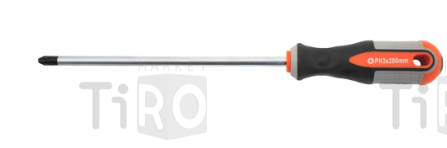 Отвертка стержневая крестовая Round Grip, 751320, PH3x200 мм