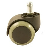 Колесо мебельное  ХК мебельное обрезиненное со штырем М11, d-50мм