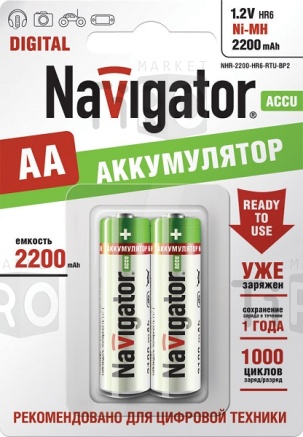 Аккумулятор Navigator 94785 2200mA/h