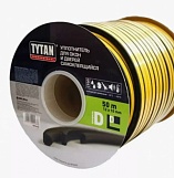 Уплотнитель тип D 12*10мм, 50м белый