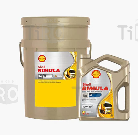 Синтетическое масло Shell Rimula R6 М 10w-40 СF 4л