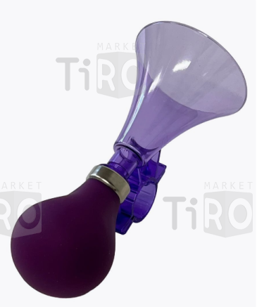 Клаксон Trix Little Monster 13370 детский, один рожок, пластик/резина, прозрачный-фиолетовый