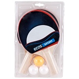 Набор для игры в пинг-понг PPSet-01, (2 ракетки + 3 мячика)