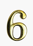 Цифра дверная Аллюр "6"