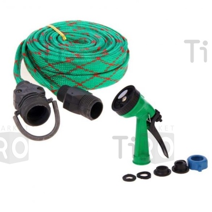 Шланг поливочный растягивающийся усиленный, с10м до 30м, с распылительной насадкой, 7 режимов