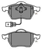 Колодки ADB 11025