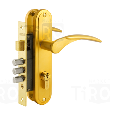 Замок врезной НОРА-М 109 золото