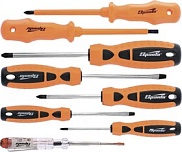 Набор отверток 5шт.усиленных (6,0*1,2*100; 8,0*1,6*150; РН1*100; РН2*100; РН3*150 мм) 748050