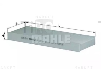 Элемент фильтрующий салонного фильтра Mahle LA 289 Z0322 (CU 2623)