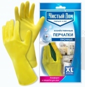 Перчатки хозяйственные ЧИСТЫЙ ДОМ XL арт.06-895 /12/240/ Перчатки хозяйственные ЧИСТЫЙ ДОМ XL арт.06-895 /12/240/