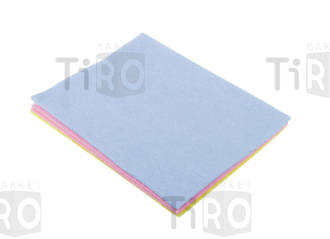 Набор салфеток Vetta многофункциональных, 3шт, нетканый материал, 33x38см, 80г/кв.м., 3 цвета