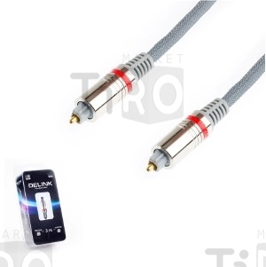 Шнур Toslink-Toslink 1,0м Delink 