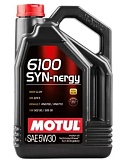 Масло Motul 6100 Syn-nergy 5w30 113439, SL, A3/B4, 5л