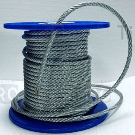 Трос метал. для растяжки 4мм. 250м