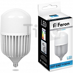 Лампа светодиодная Feron LB-65, Т100, 50Вт, 220В, Е27-Е40, 6400К