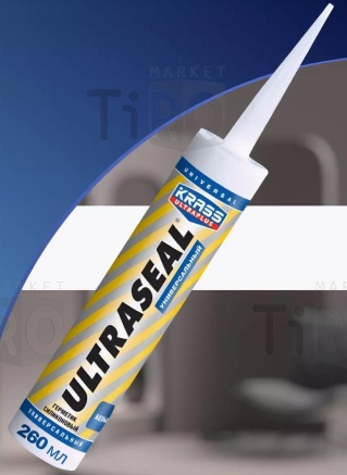 Герметик Krass Ultraseal силиконовый универсальный белый 260мл