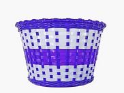 Корзина Trix для детского велосипеда 12"-16", крепление на руль, 235х165х155мм, пластиковая, плетёна