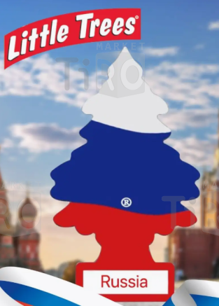 Ароматизатор Ёлочка Little Trees "Российский флаг" (Russian Flag)