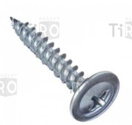 Саморез 017А-42-16 с прессшайбой, до 0,9мм. 4,2*16 (32шт.) цинк