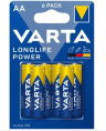 Батарейка Varta LongLife Power AA, 6шт