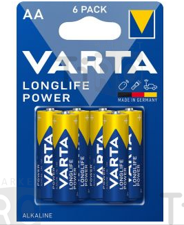 Батарейка Varta LongLife Power AA, 6шт