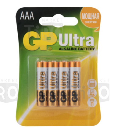 Батарейка GP Ultra Alkaline LR03 BL-4