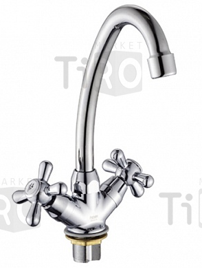 Смеситель для кухни с высоким изливом (крепление гайка) Эверест В59-071D