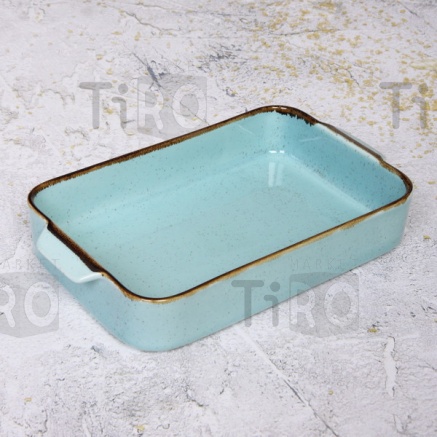 Форма для запекания керамическая "Tiffany Blue" 23*13*4,3см Форма для запекания керамическая "Tiffany Blue" 23*13*4,3см
