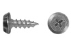 Саморез для крепления профилей полуцилиндр головка, острый, цинк 3,5*9,5 (1000)