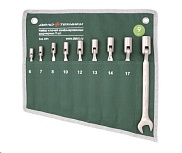 Набор ключей комбинированных шарнирных 9 штук, Дело Техники 516091