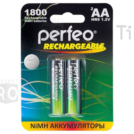 Аккумулятор Perfeo АА/R06-1800mAh 1.2B