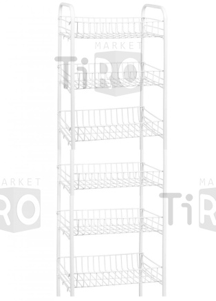 Стеллаж 6-ти секционный белый (189*64,5*29см) АЛТ 95