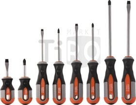 Набор отверток стержневых Round Grip, 975008, 8 предметов Набор отверток стержневых Round Grip, 975008, 8 предметов