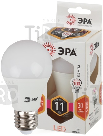 Лампа светодиодная ЭРА А60-11W-827-Е27