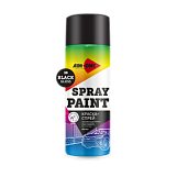 Краска-спрей черная глянцевая Aim-One Spray paint black gloss 450ML SP-GB39, 450 мл (аэрозоль)