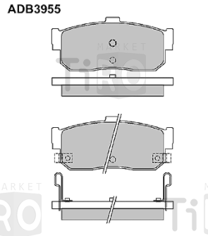 Колодки ADB 3955